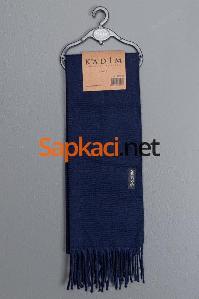 Düz Lacivert Dokuma Yetişkin Atkı