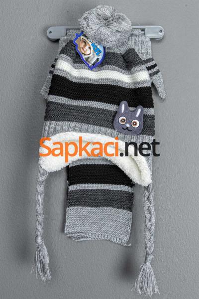 Maskotlu Gri Bebek Takım